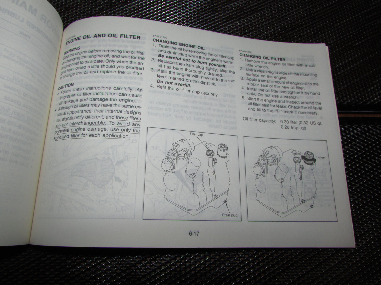 Mazda RX7 (1987) Owners Manual