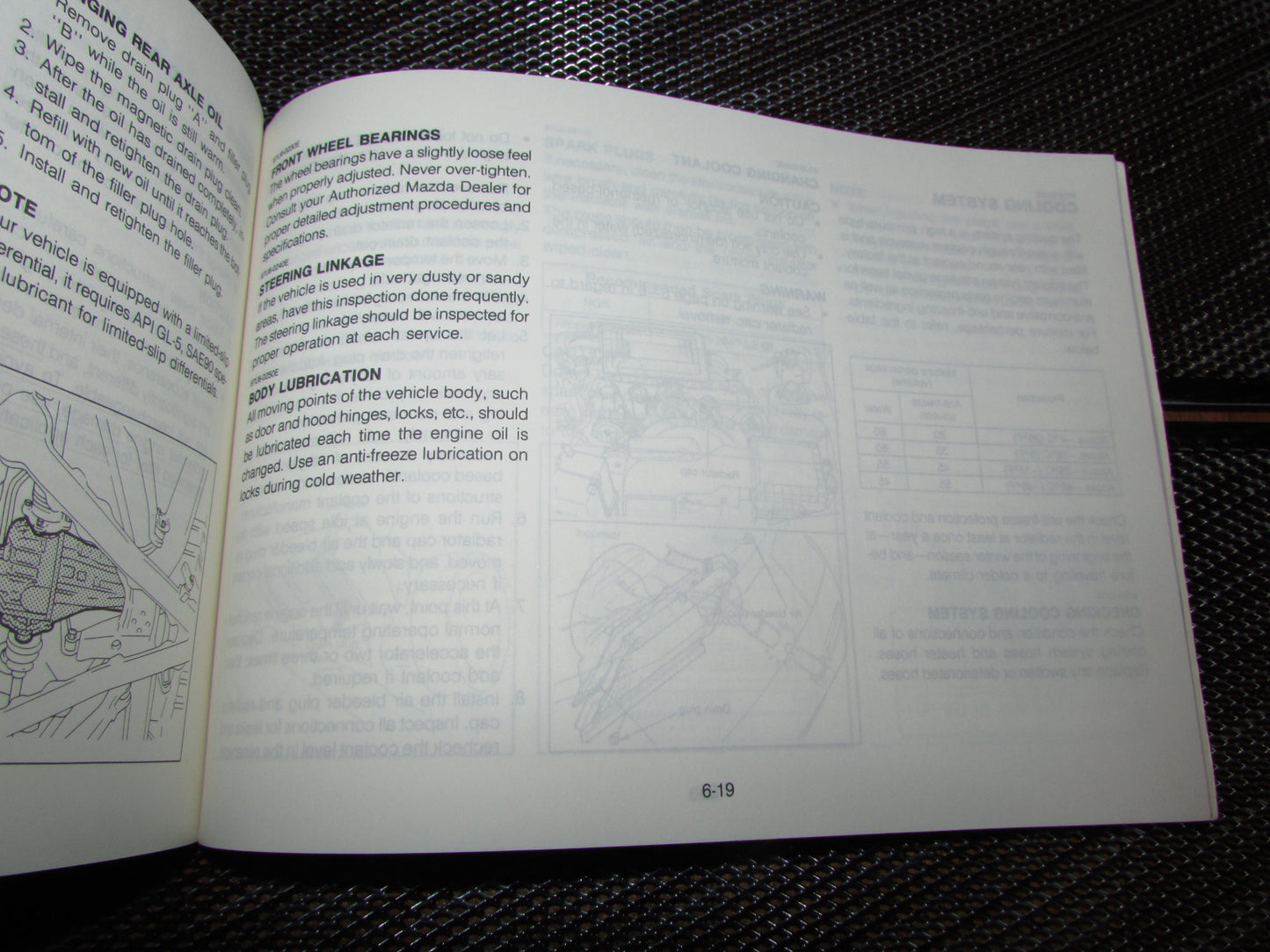 Mazda RX7 (1987) Owners Manual