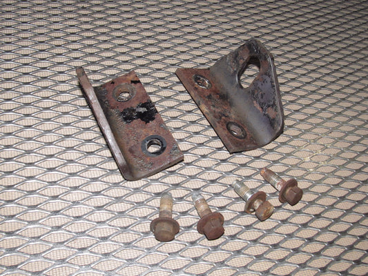 72 73 Datsun 240z OEM Front Tow Hook Bracket - Set