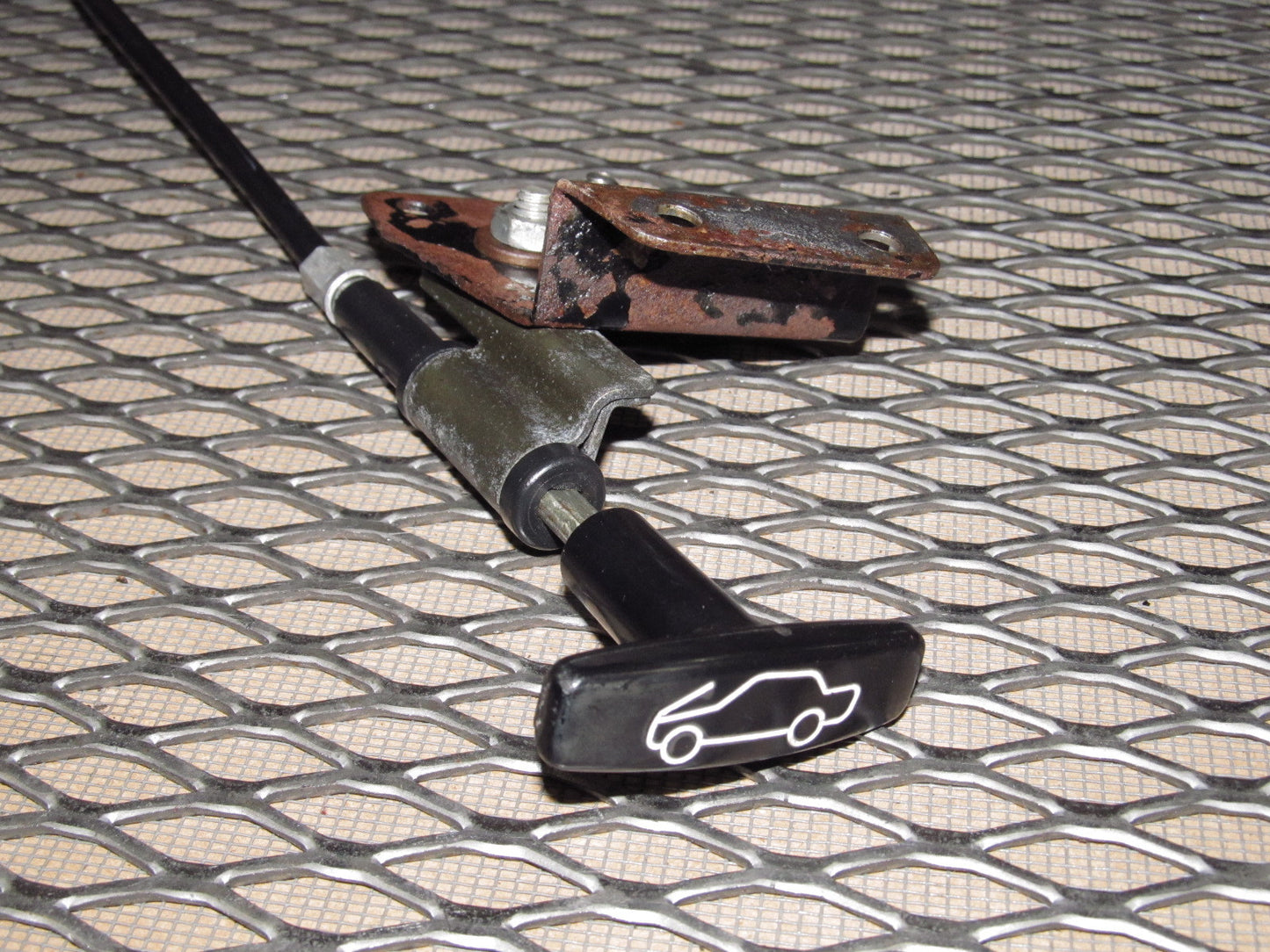 72 73 Datsun 240z OEM Hood Release Switch & Cable