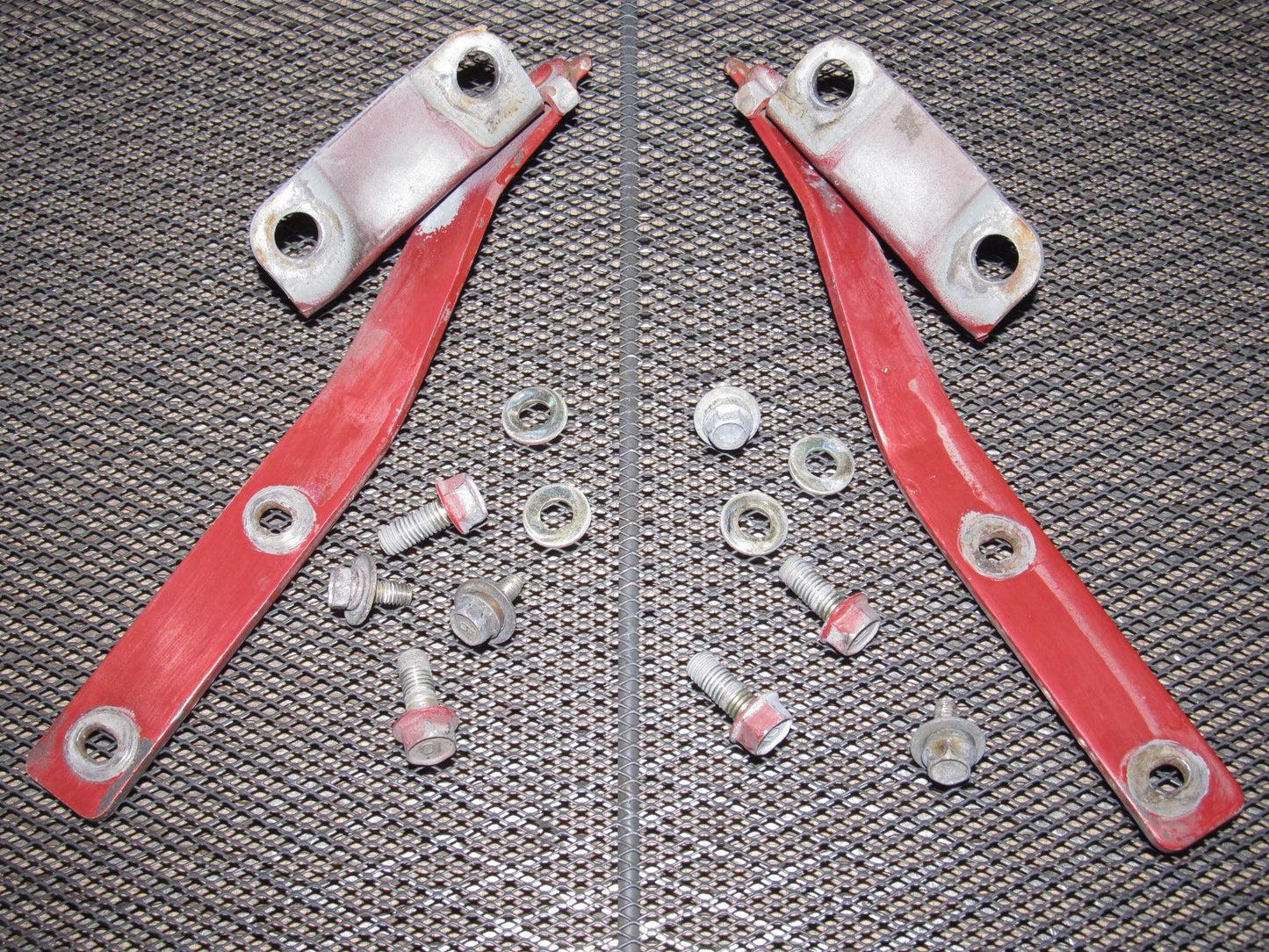 89 90 91 Mazda RX7 OEM Hood Hinges - Set