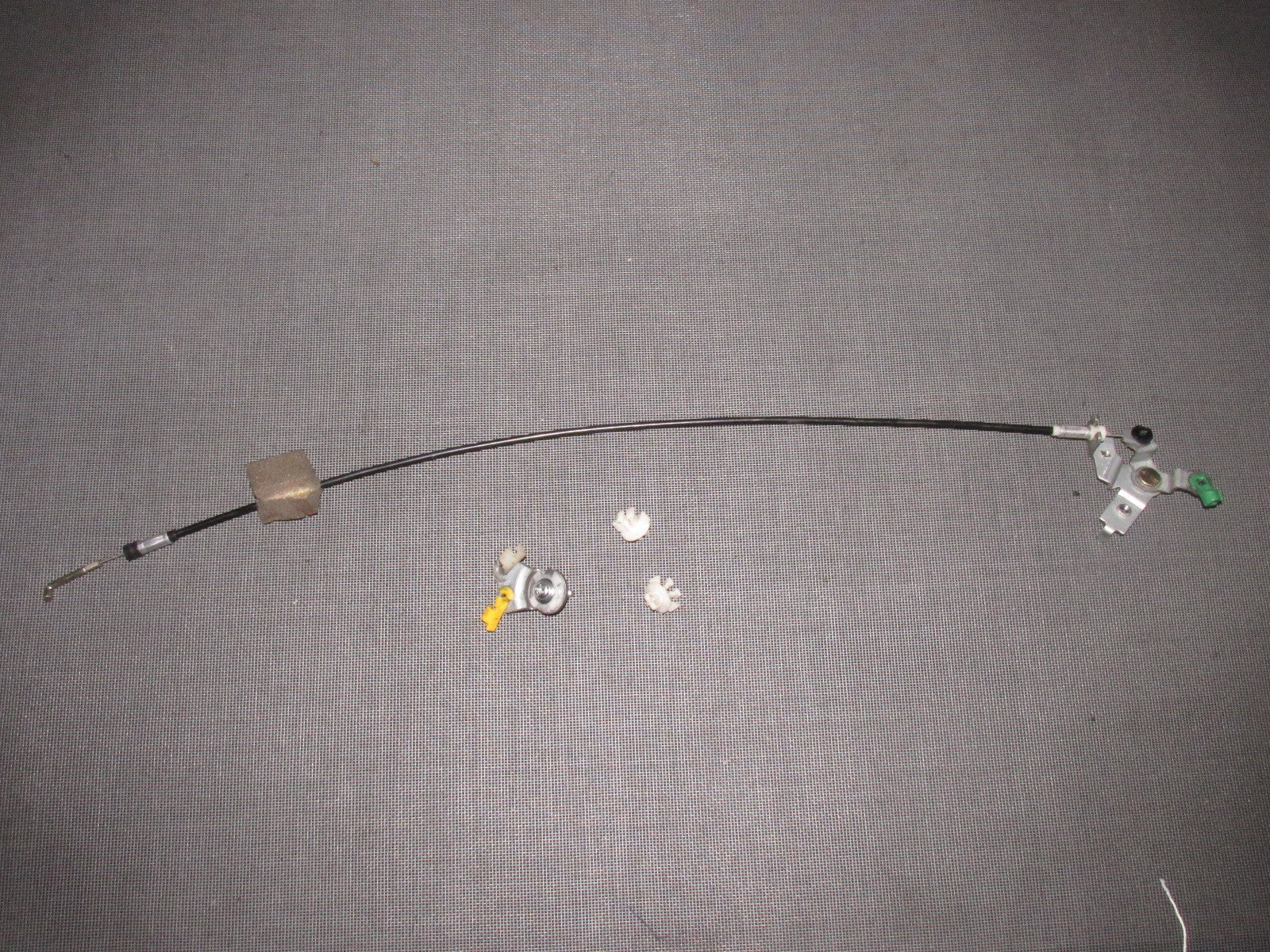 90-96 Nissan 300zx Door Handle Latch Linkage Cable & Clips - Left