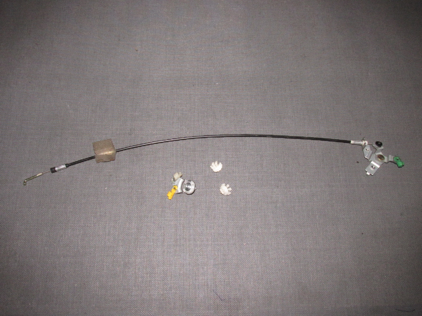 90-96 Nissan 300zx Door Handle Latch Linkage Cable & Clips - Left