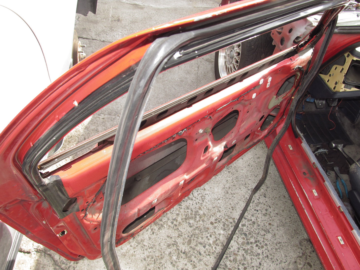 89 90 91 Mazda RX7 OEM Door Weather Stripping Rubber Seal - Left