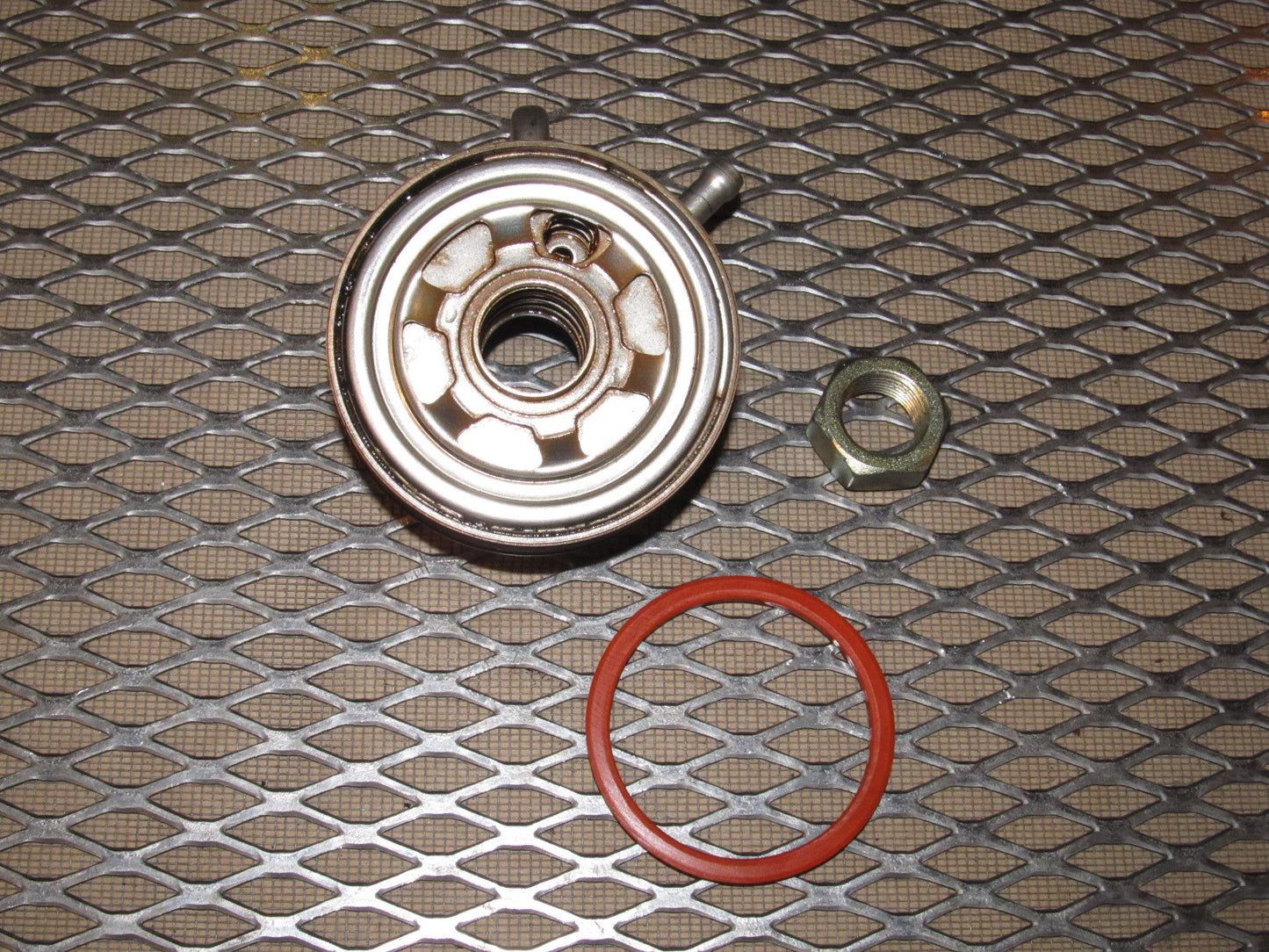 99 00 Mazda Miata OEM Engine Oil Filter Block Adapter