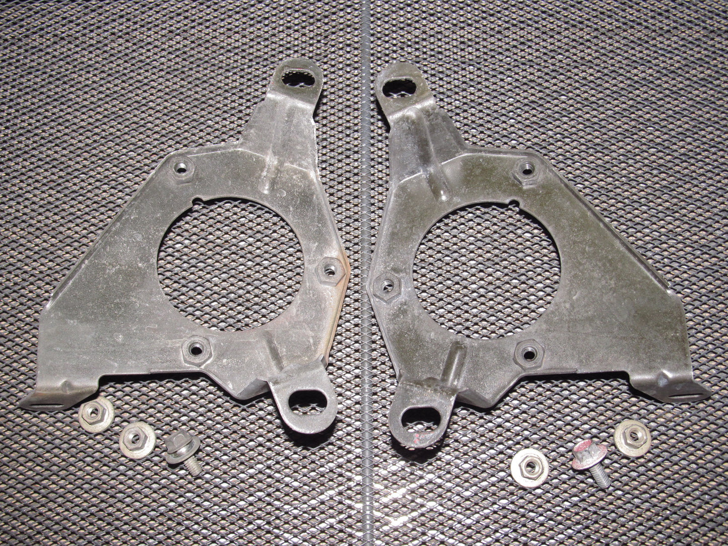89 90 91 Mazda RX7 OEM Headlight Motor Mounting Bracket - Set