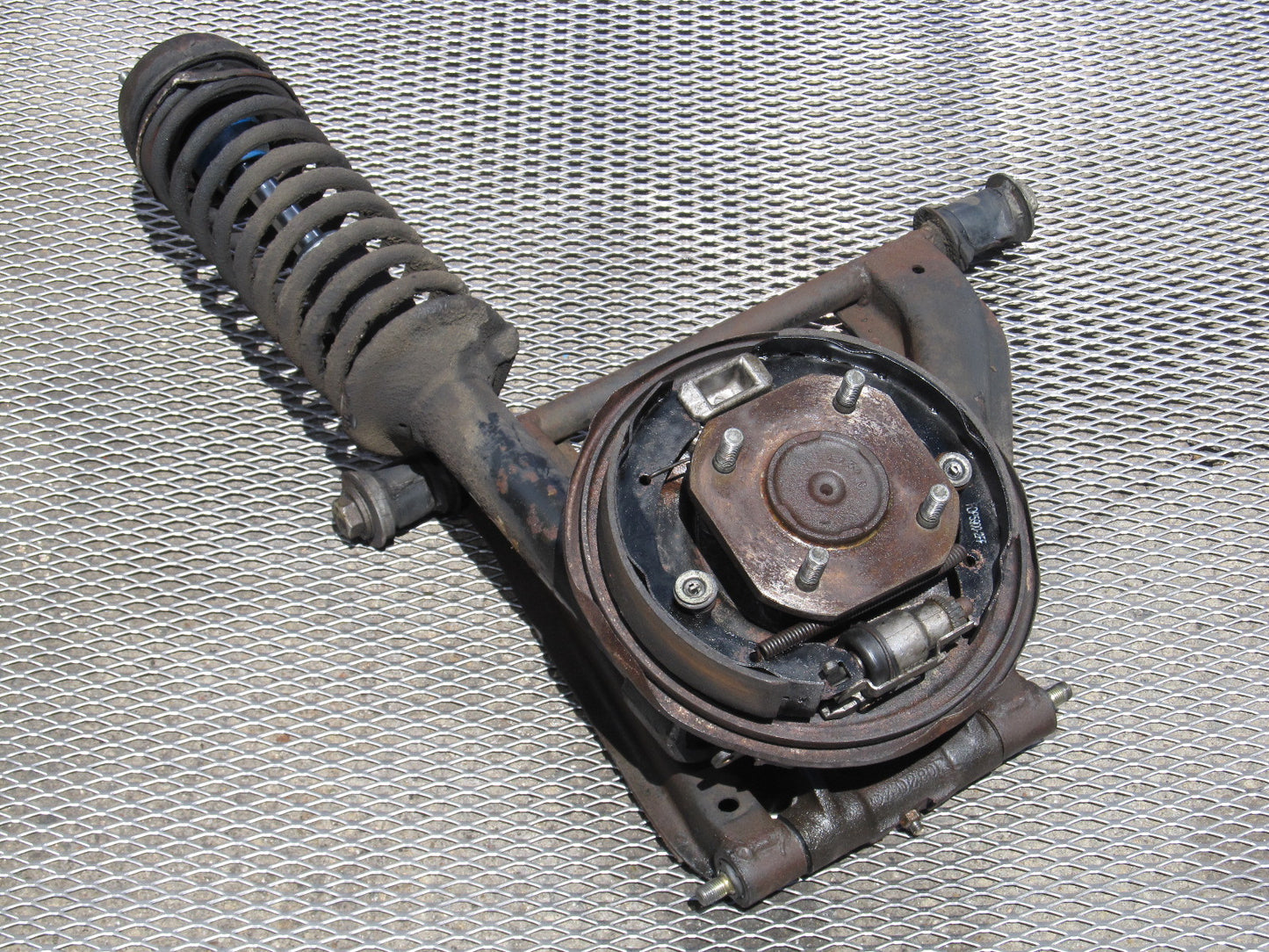 72 73 Datsun 240z OEM Rear Spindle & Control Arm Assembly - Right