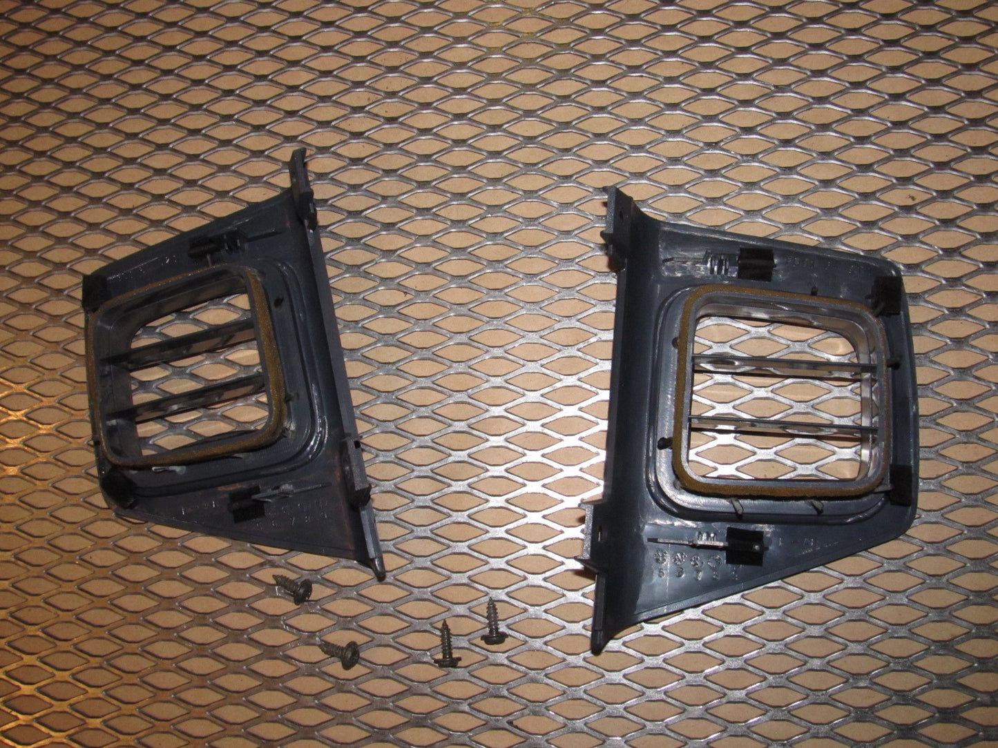 86 87 88 Mazda RX7 OEM Dash Side Cover Trim Vent Set