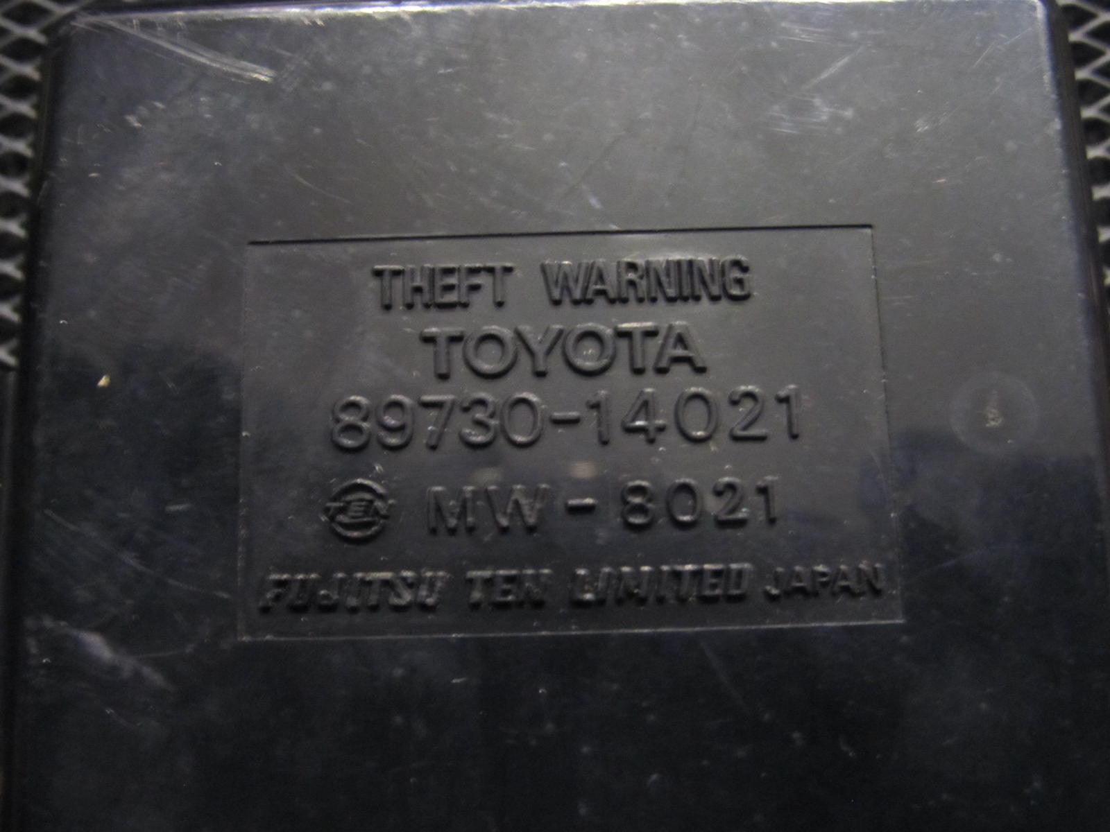 86.5-88 Toyota Supra OEM Theft Warning Control Unit 89730-14021