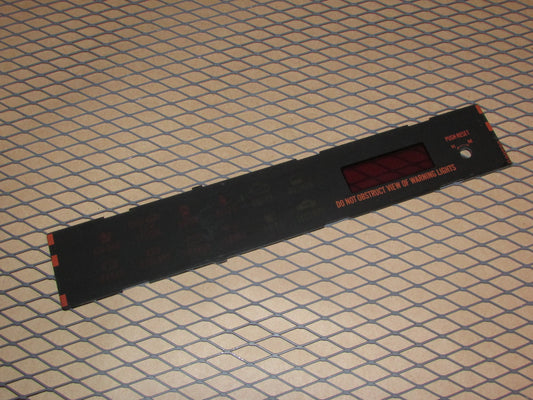88 89 90 91 Mazda RX7 OEM Dash Clock Warning Light Indicator Faceplate