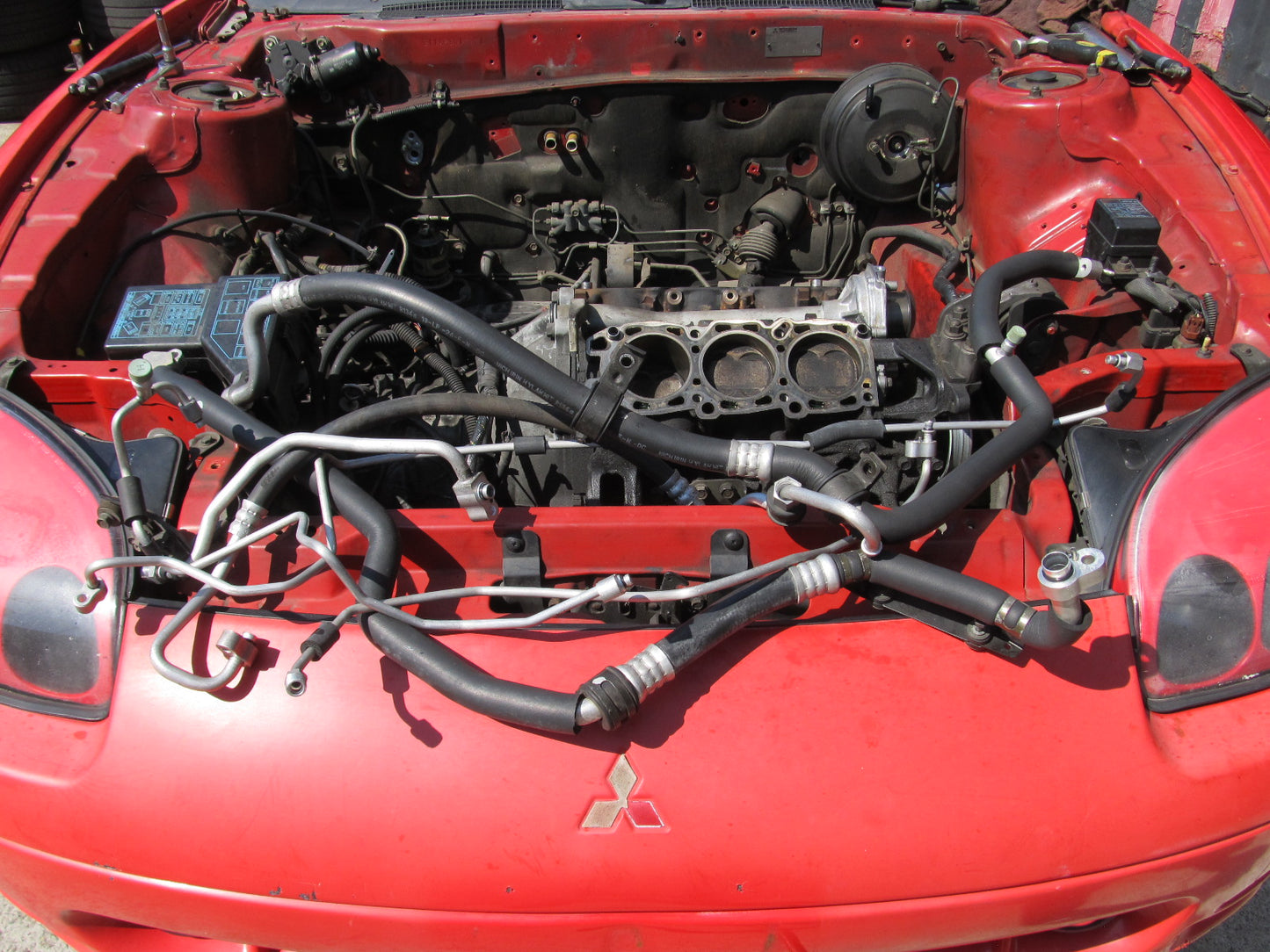 94 95 96 97 Mitsubishi 3000GT OEM A/C Fitting Line Hose Set
