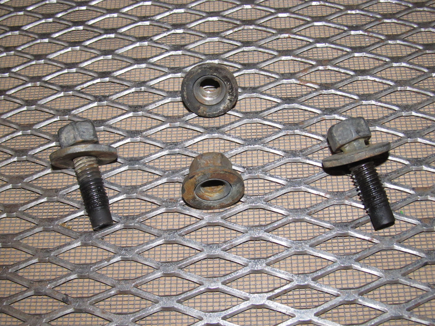 99-04 Ford Mustang OEM Front Seat Track Mounting Bolts & Nuts - Right