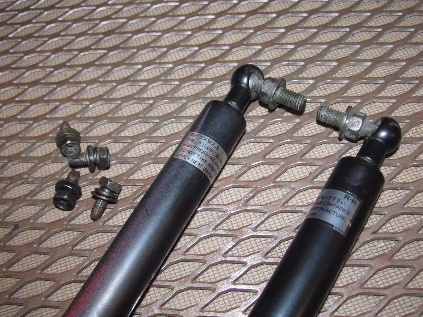 94 95 96 97 Mitsubishi 3000GT OEM Hood Holder Shock - Set