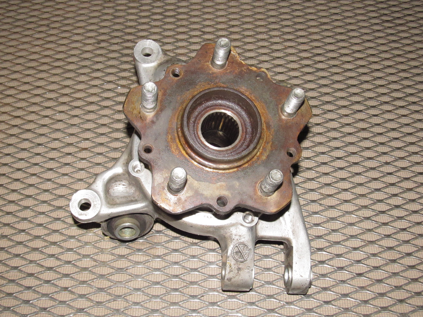 89 90 91 Mazda RX7 OEM Rear Wheel Spindle Knuckle & Hub - Left