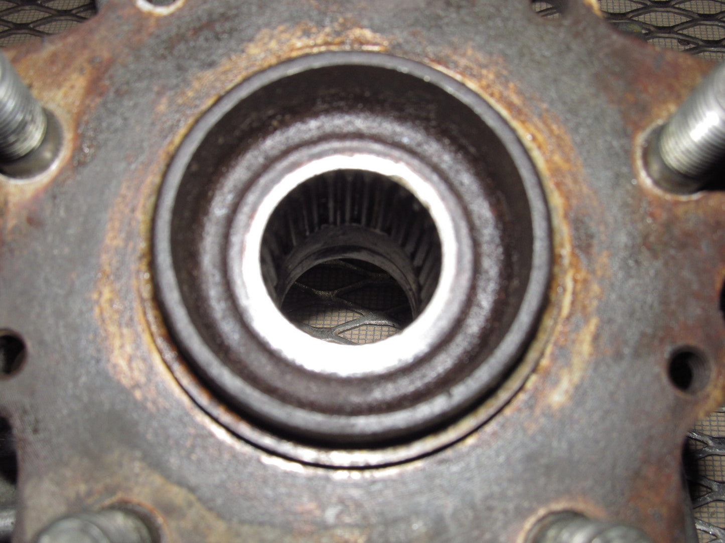 89 90 91 Mazda RX7 OEM Rear Wheel Spindle Knuckle & Hub - Left