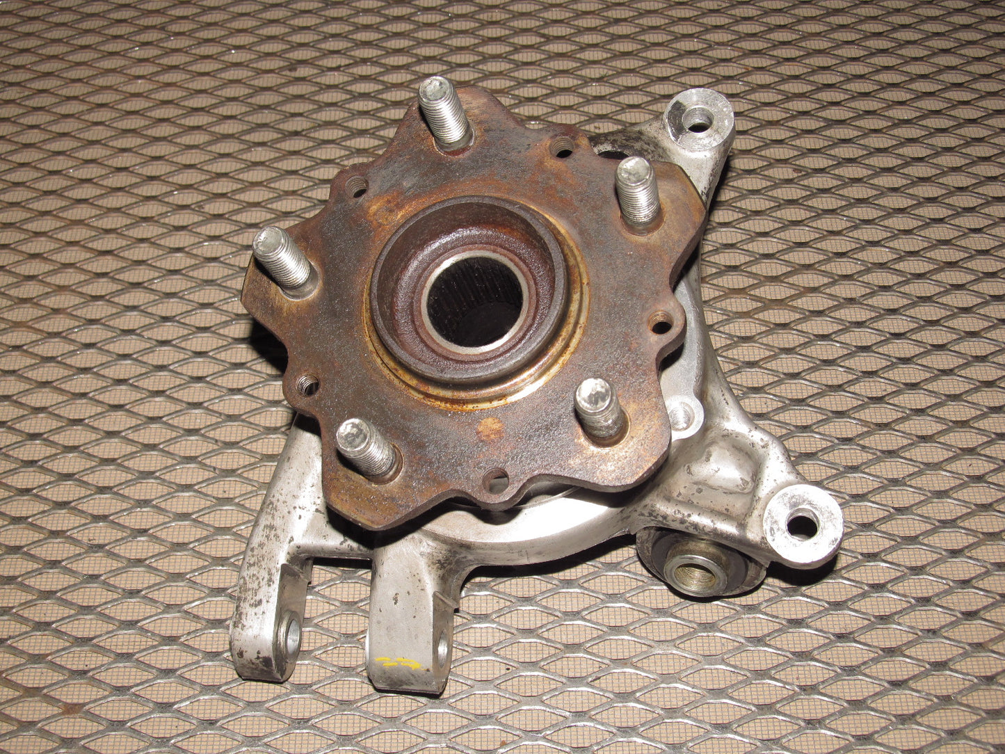 89 90 91 Mazda RX7 OEM Rear Wheel Spindle Knuckle & Hub - Right