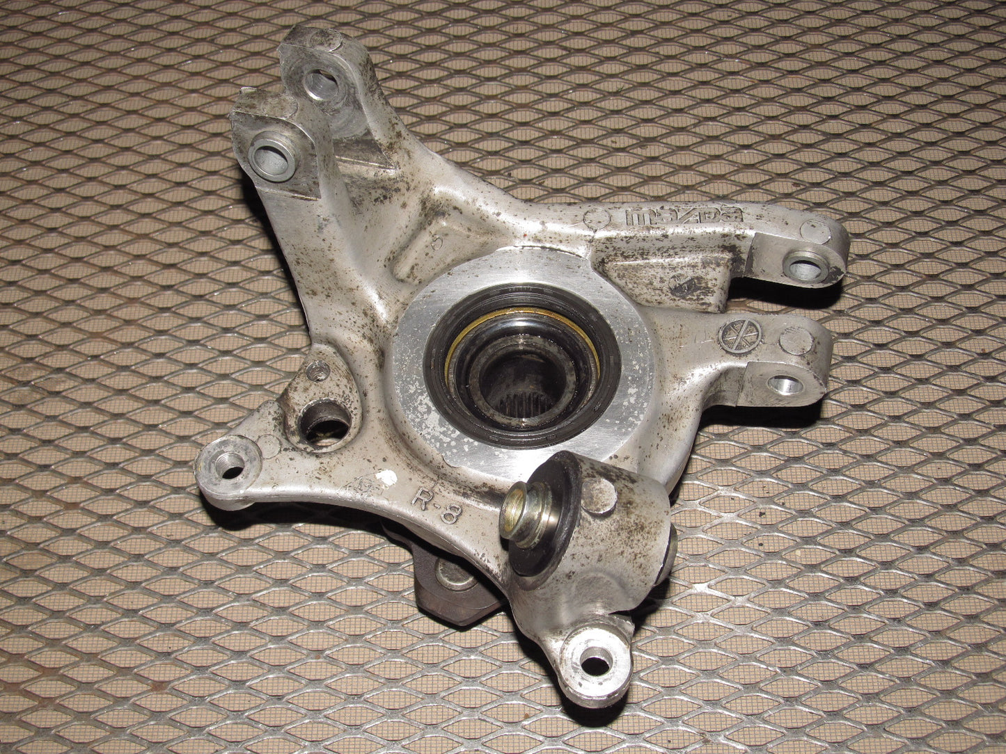 89 90 91 Mazda RX7 OEM Rear Wheel Spindle Knuckle & Hub - Right