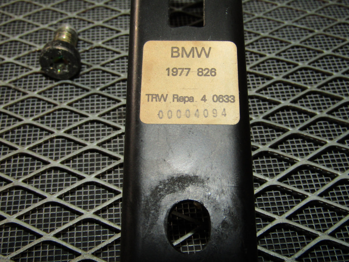 92 93 94 95 BMW 325 Sedan OEM Front Seat Belt Adjustment Bracket - Left
