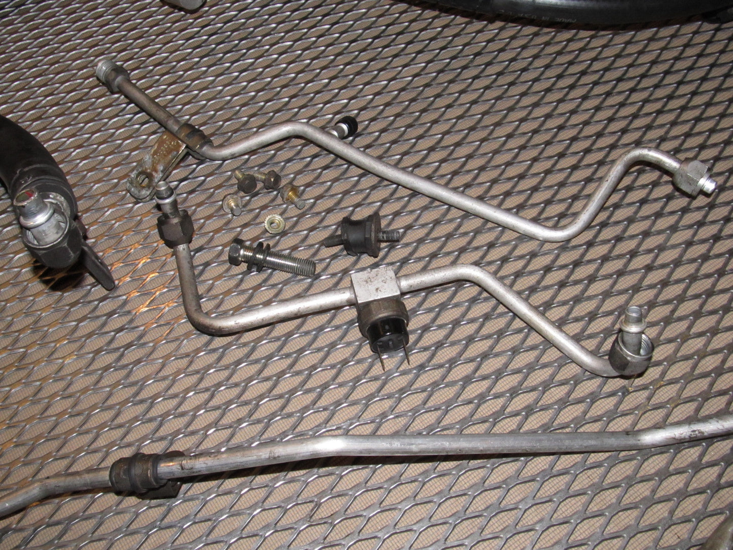 86 87 88 Mazda RX7 OEM A/C Hose Fitting Set