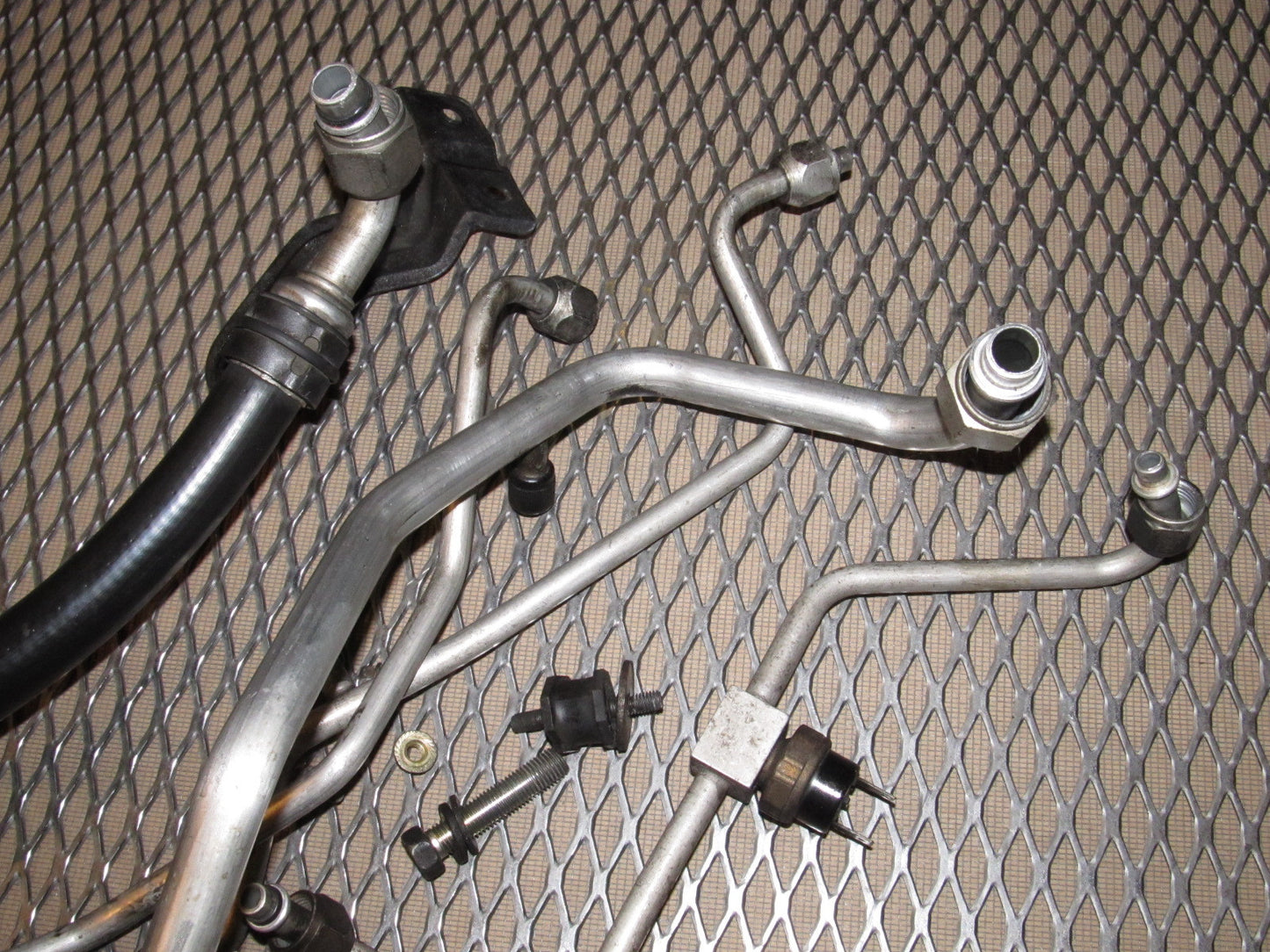 86 87 88 Mazda RX7 OEM A/C Hose Fitting Set