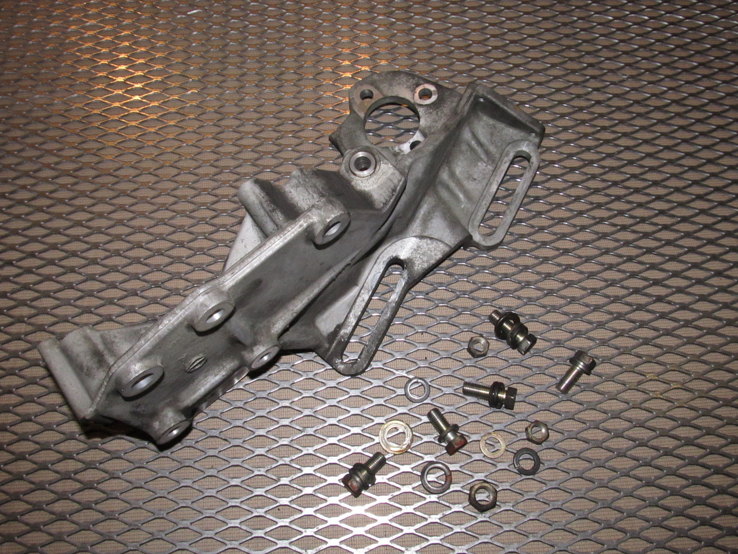 86 87 88 Mazda RX7 OEM Power Steering Pump & A/C Compressor Bracket