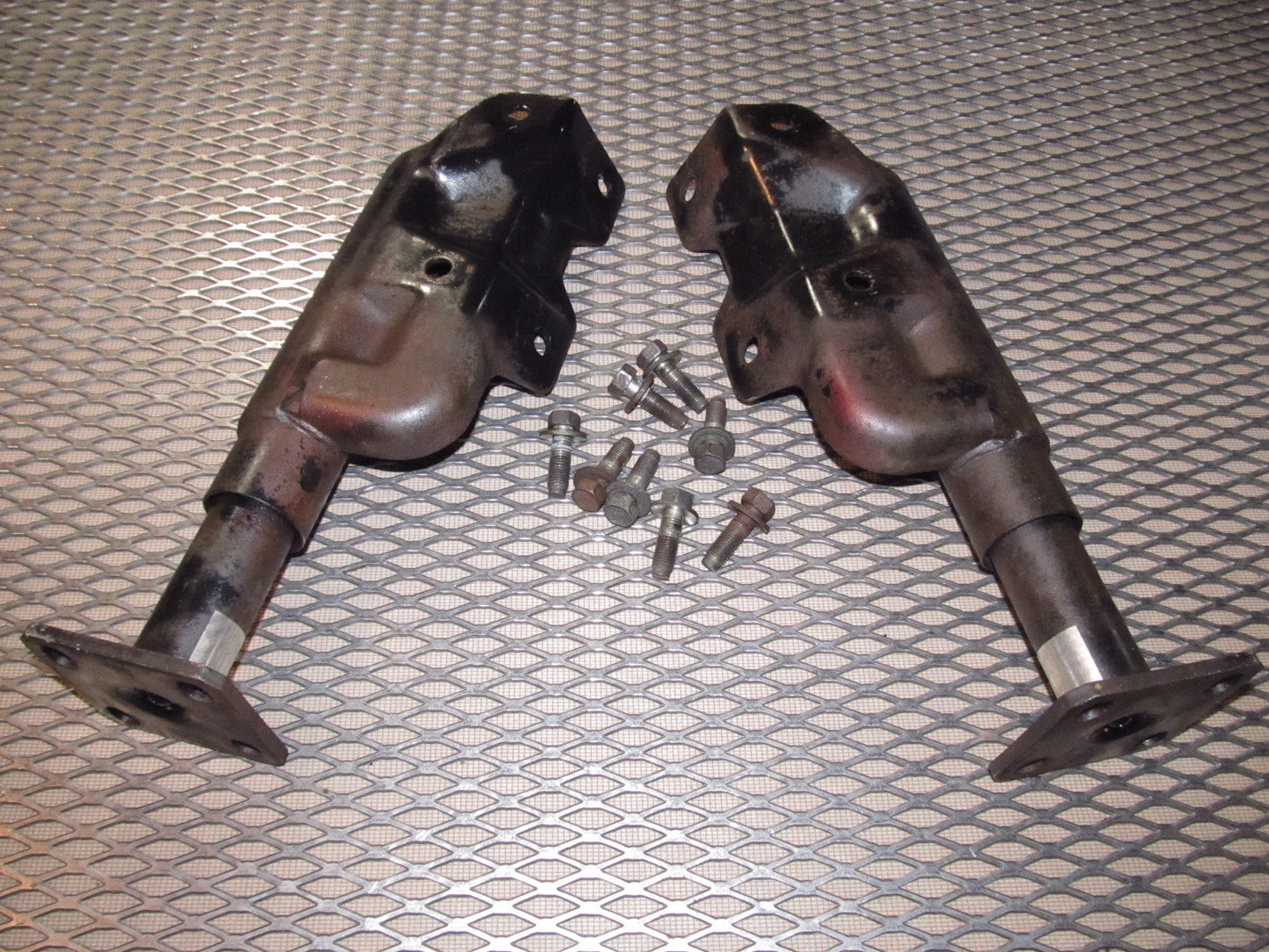 79 80 Datsun 280zx OEM Front Bumper Reinforcement Bracket - Set