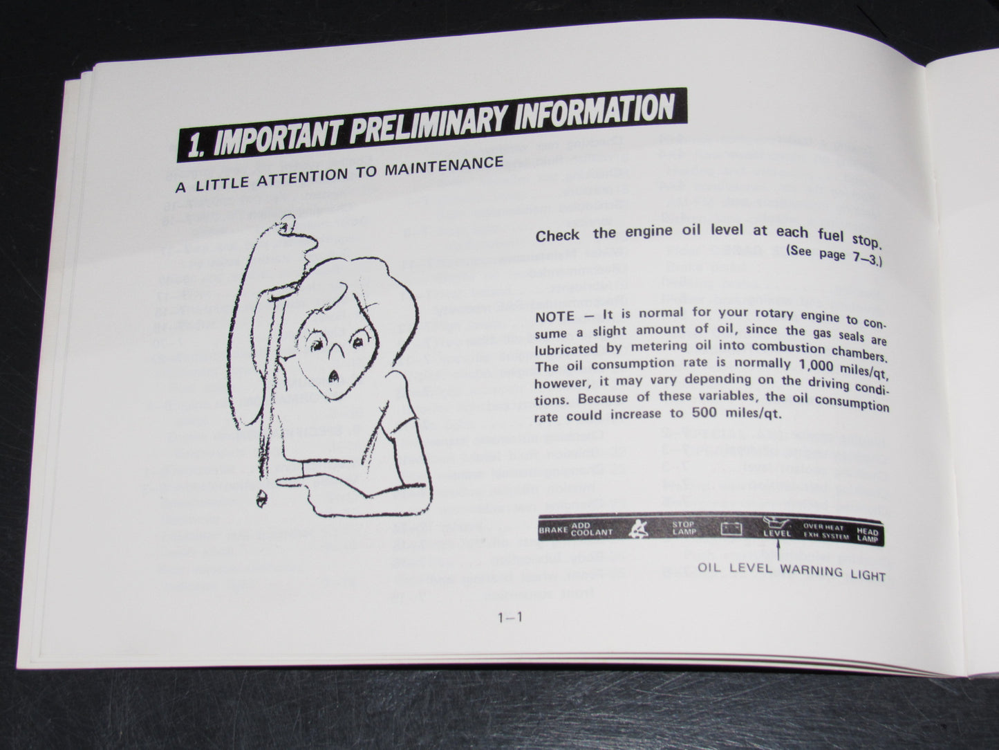 Mazda RX7 (1981) Owners Manual