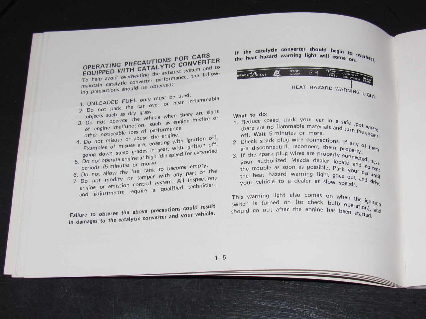Mazda RX7 (1981) Owners Manual