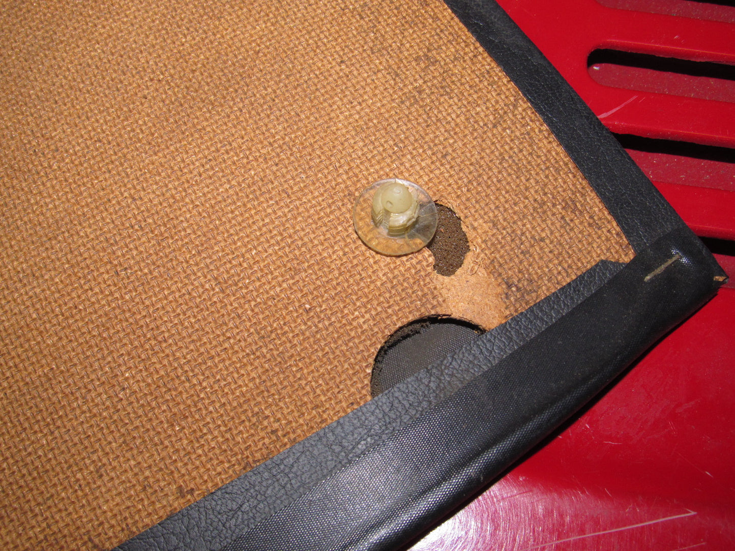 81-83 Mazda RX7 OEM Rear Interior Seat Belt Quarter Panel Cover - Left