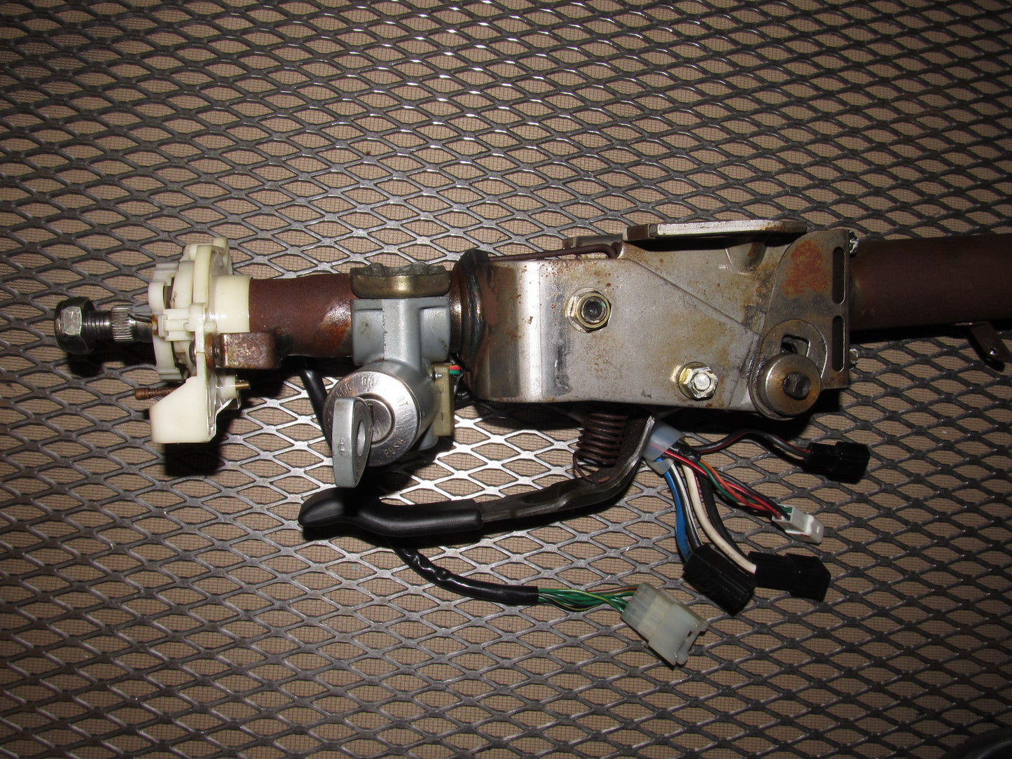 88 Mazda RX7 OEM Convertible Steering Column & Key