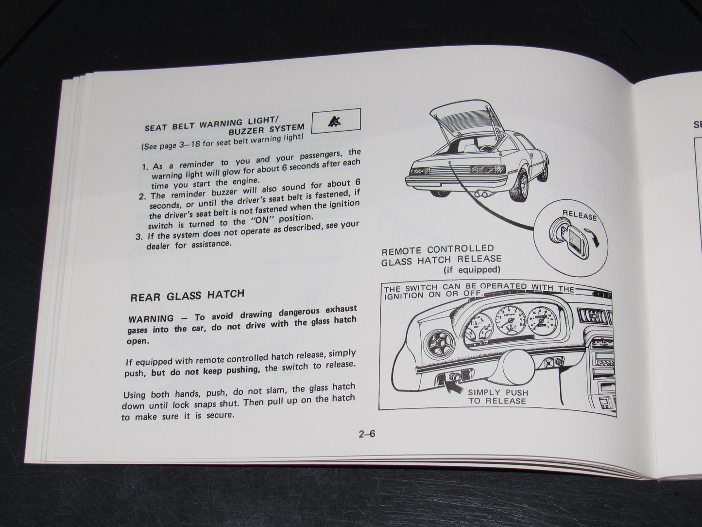 Mazda RX7 (1981) Owners Manual