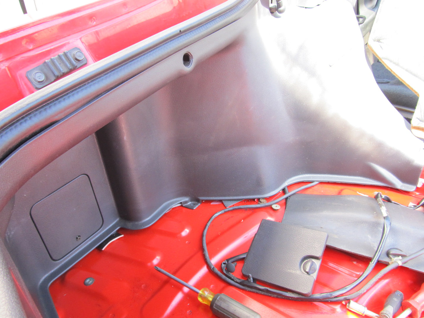 94 95 96 97 Mitsubishi 3000GT OEM Hatch Trunk Interior Panel Filler Trim Cover - Left