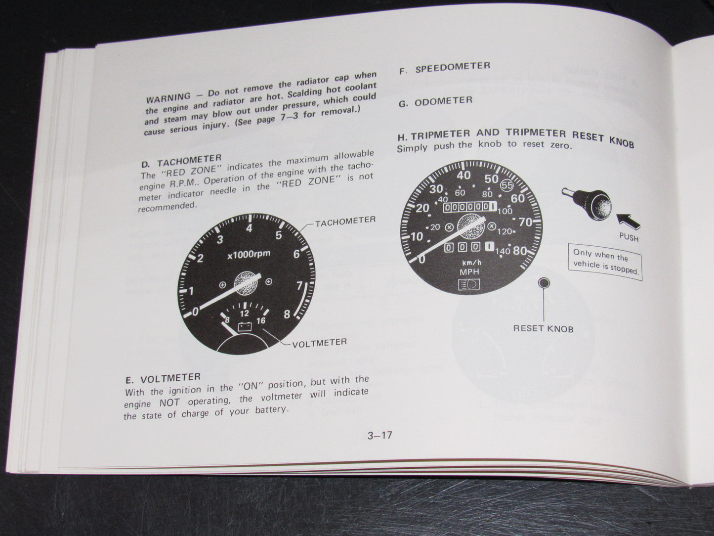 Mazda RX7 (1981) Owners Manual