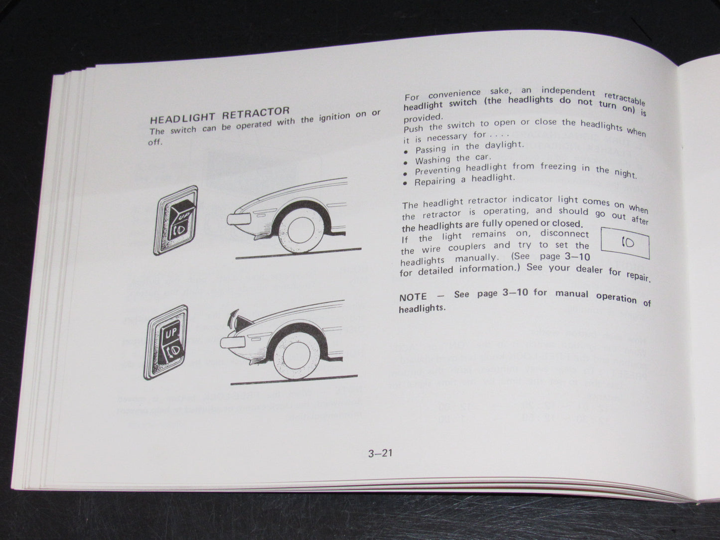 Mazda RX7 (1981) Owners Manual