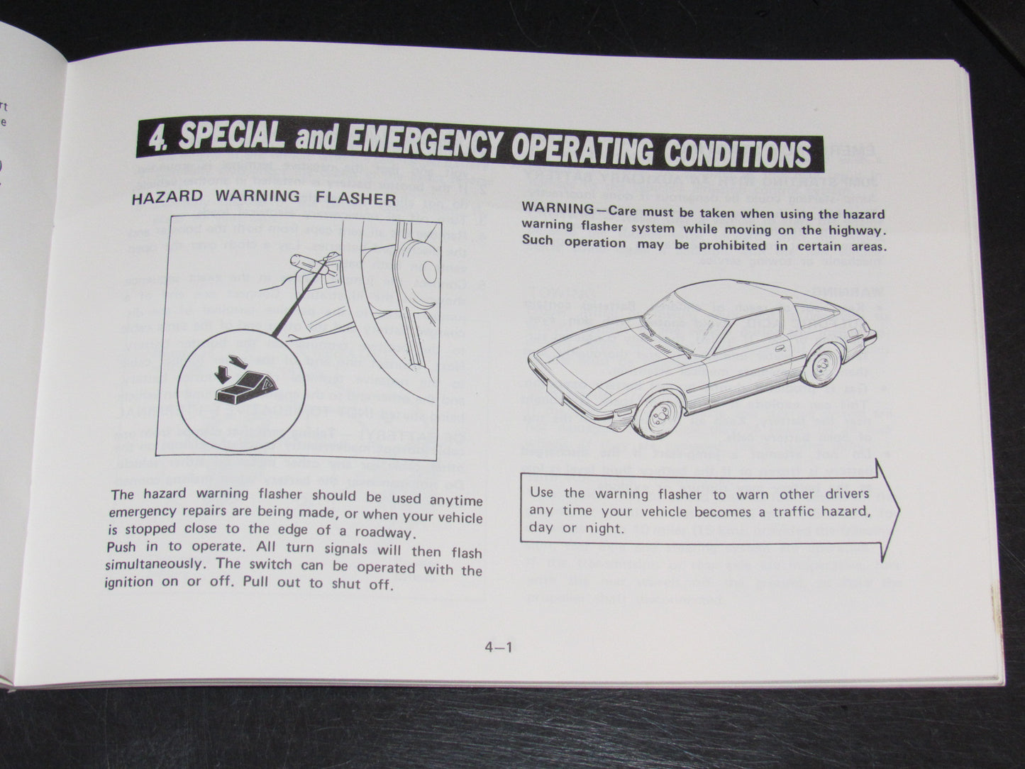 Mazda RX7 (1981) Owners Manual