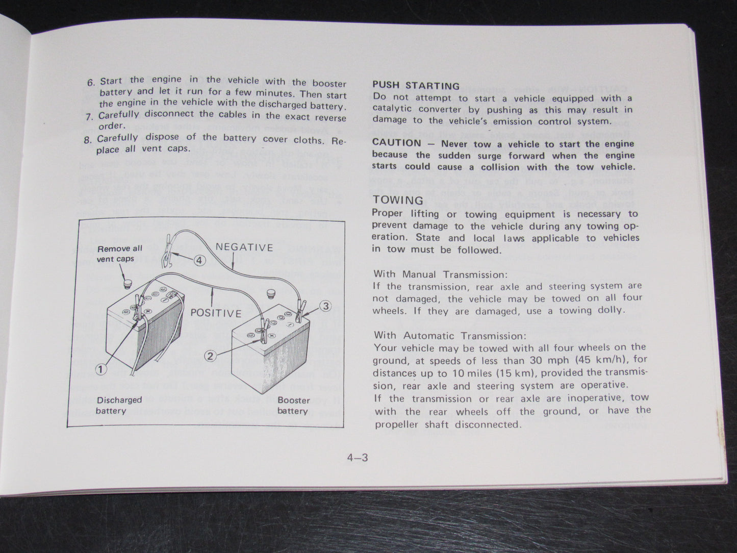 Mazda RX7 (1981) Owners Manual