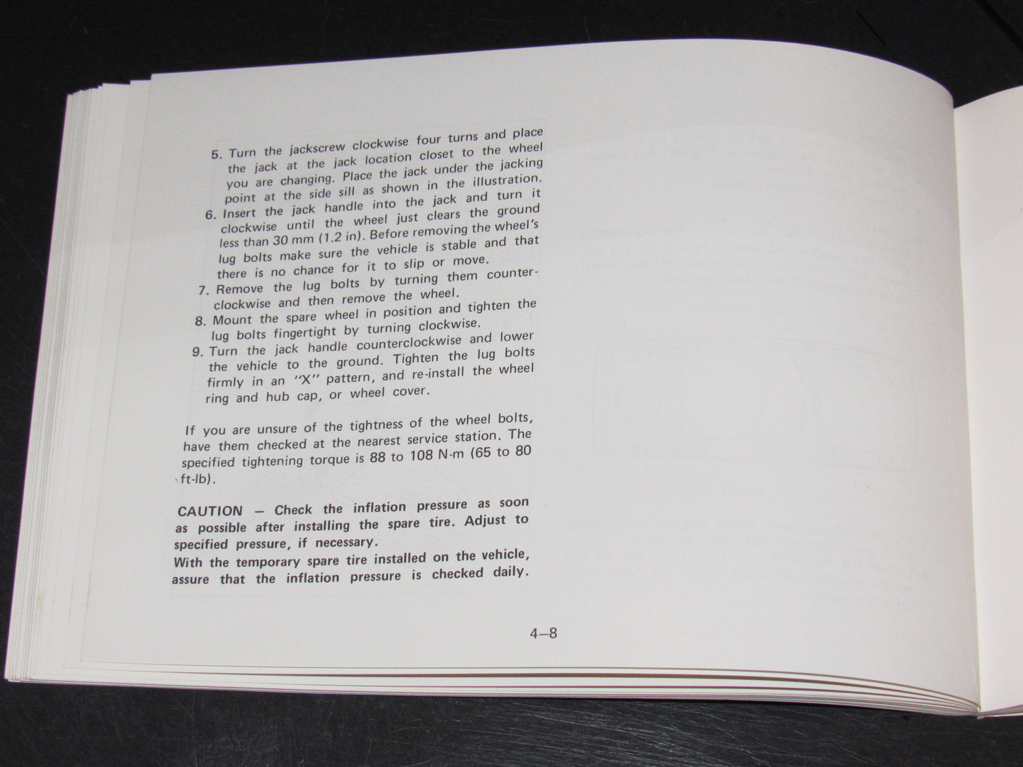 Mazda RX7 (1981) Owners Manual