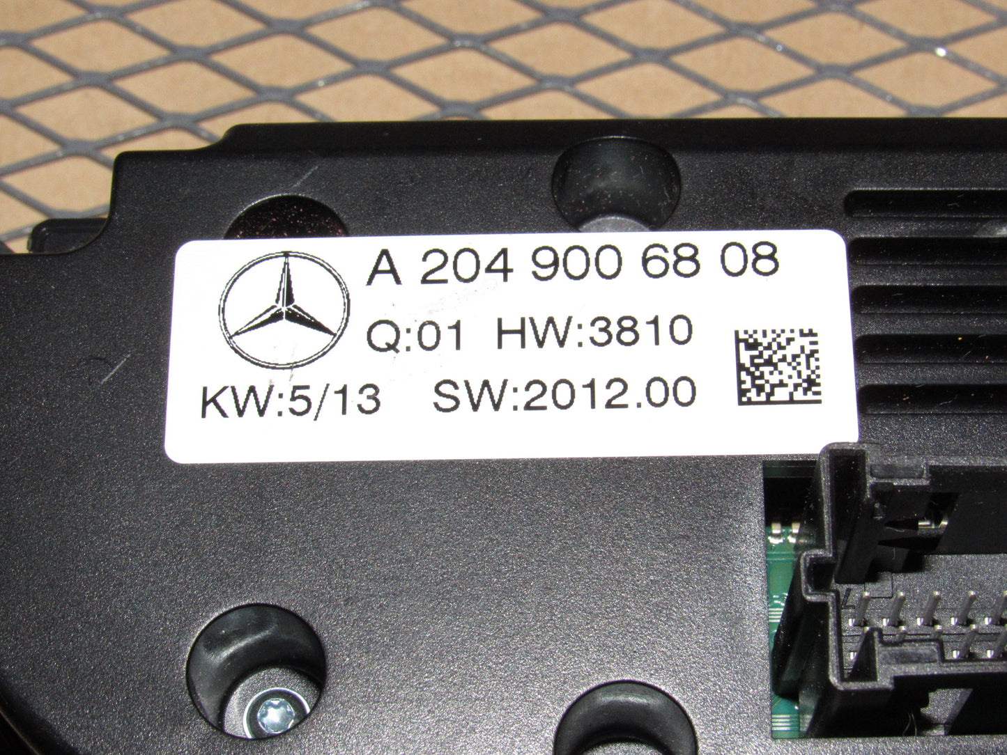 12 13 14 Mercedes Benz C250 OEM A/C Heater Temperature Climate Control Unit