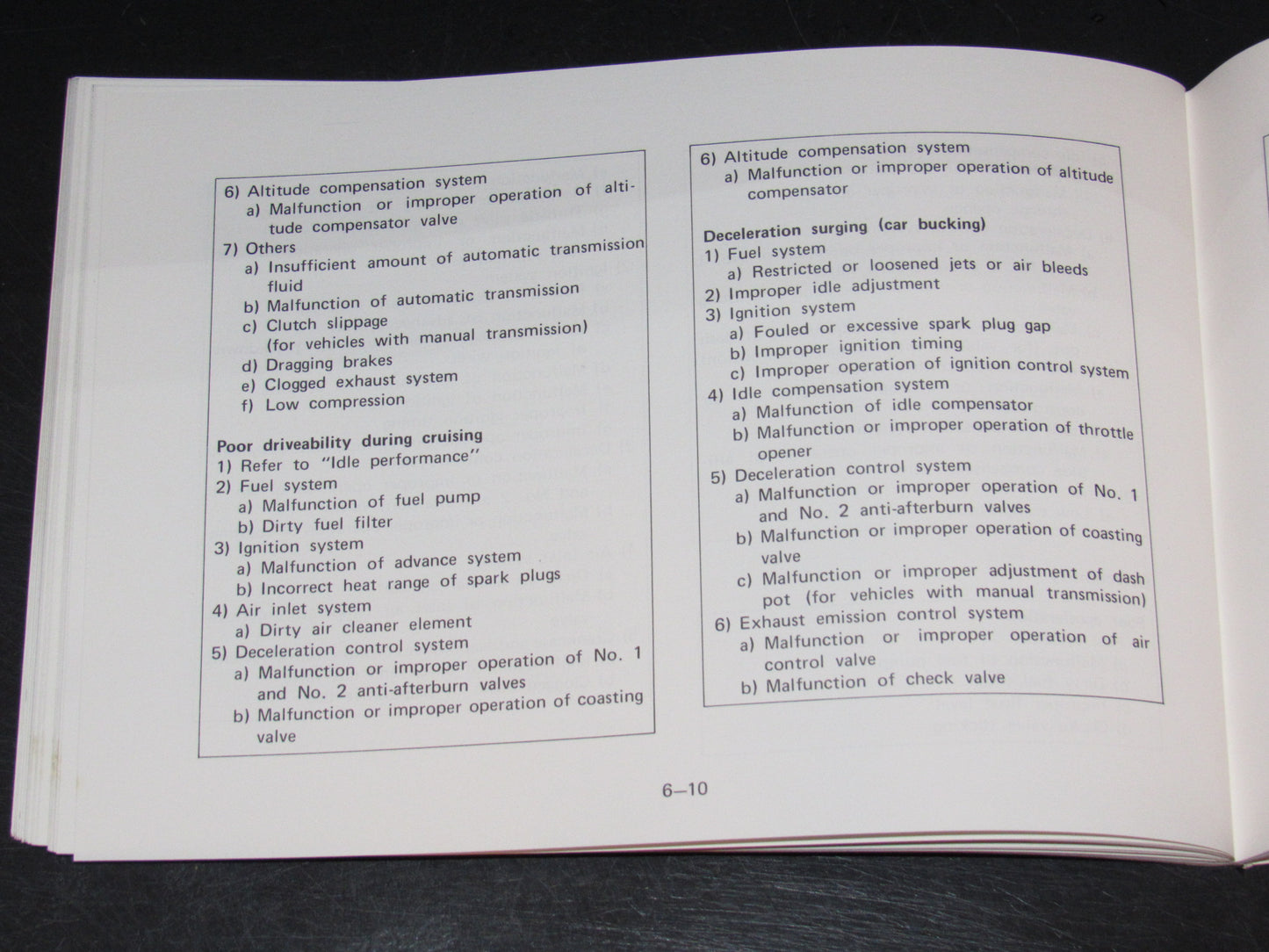 Mazda RX7 (1981) Owners Manual