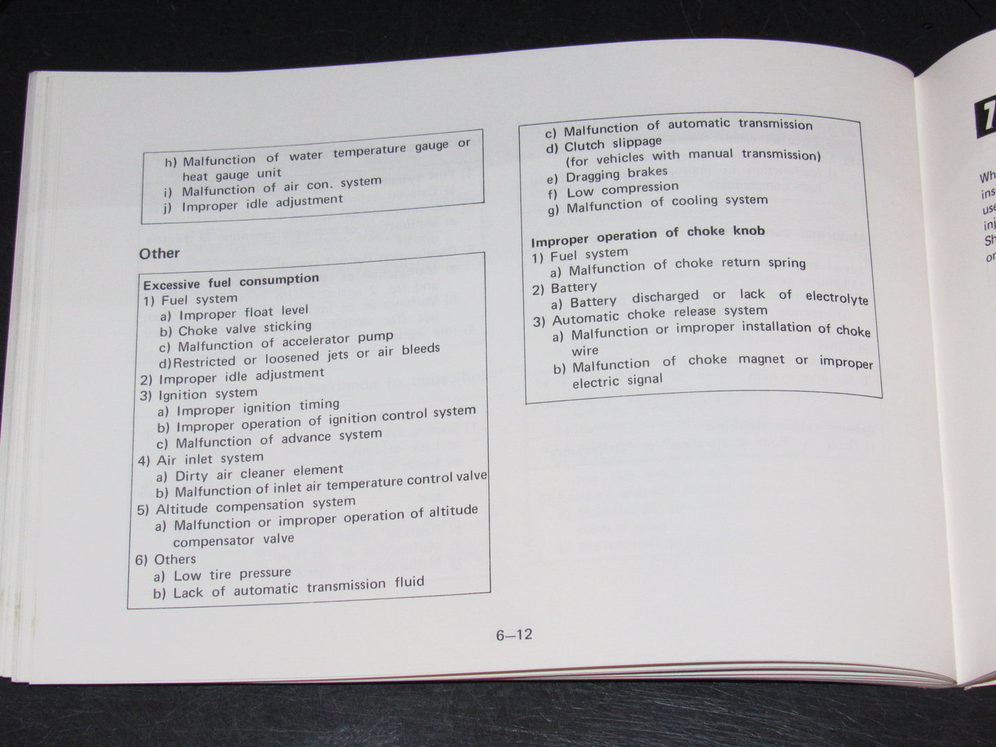 Mazda RX7 (1981) Owners Manual