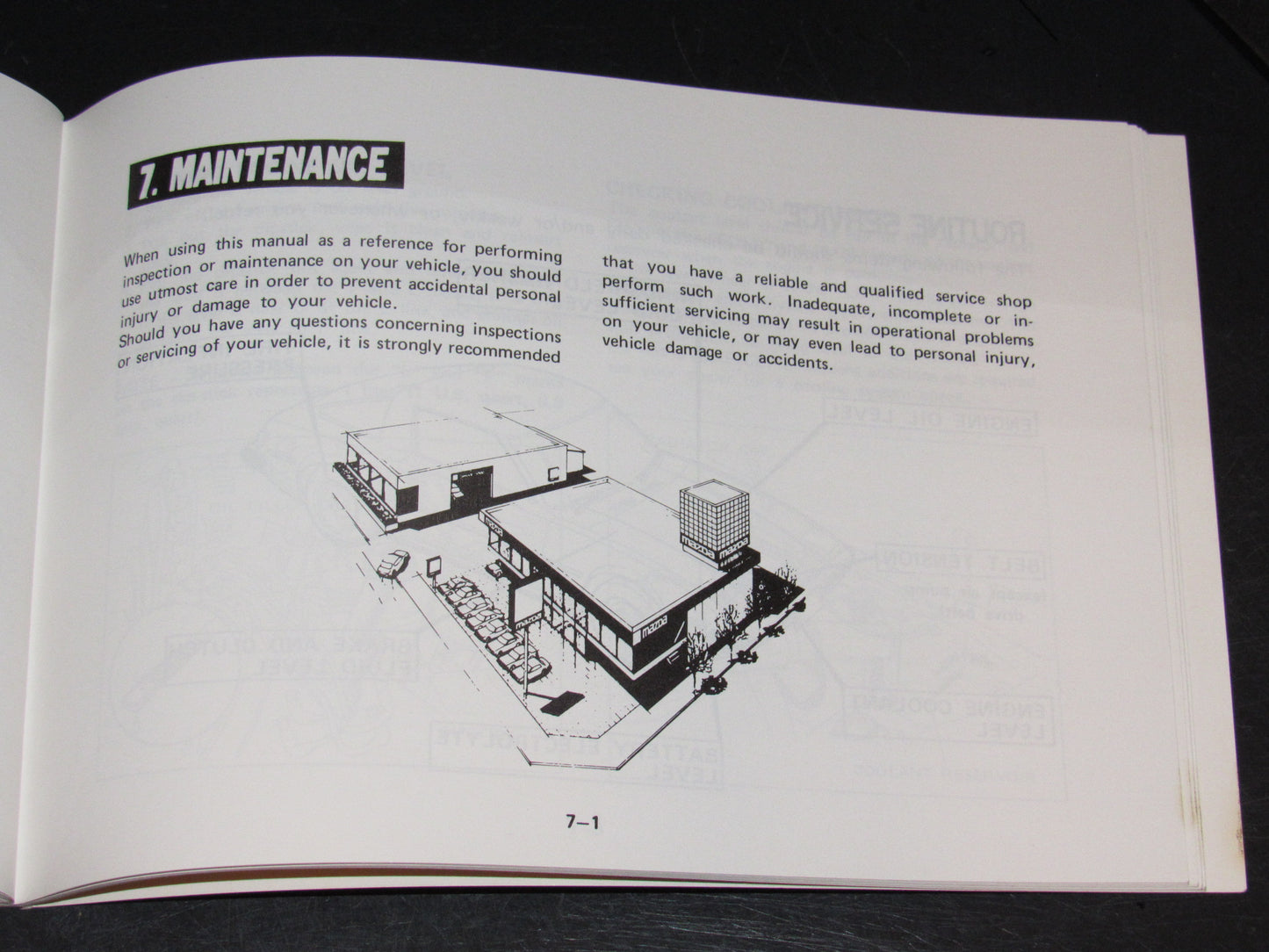 Mazda RX7 (1981) Owners Manual
