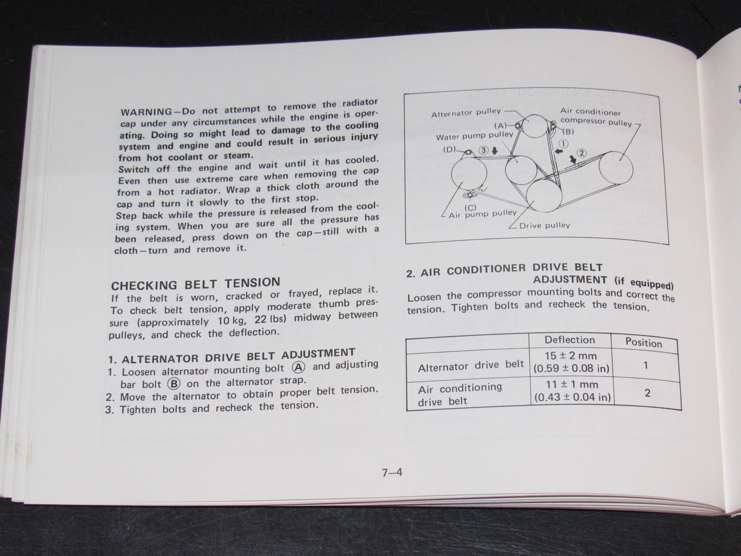 Mazda RX7 (1981) Owners Manual