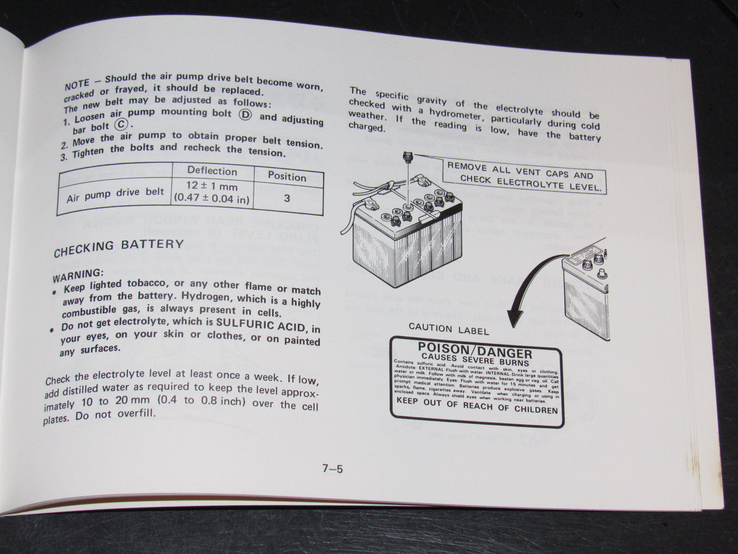 Mazda RX7 (1981) Owners Manual