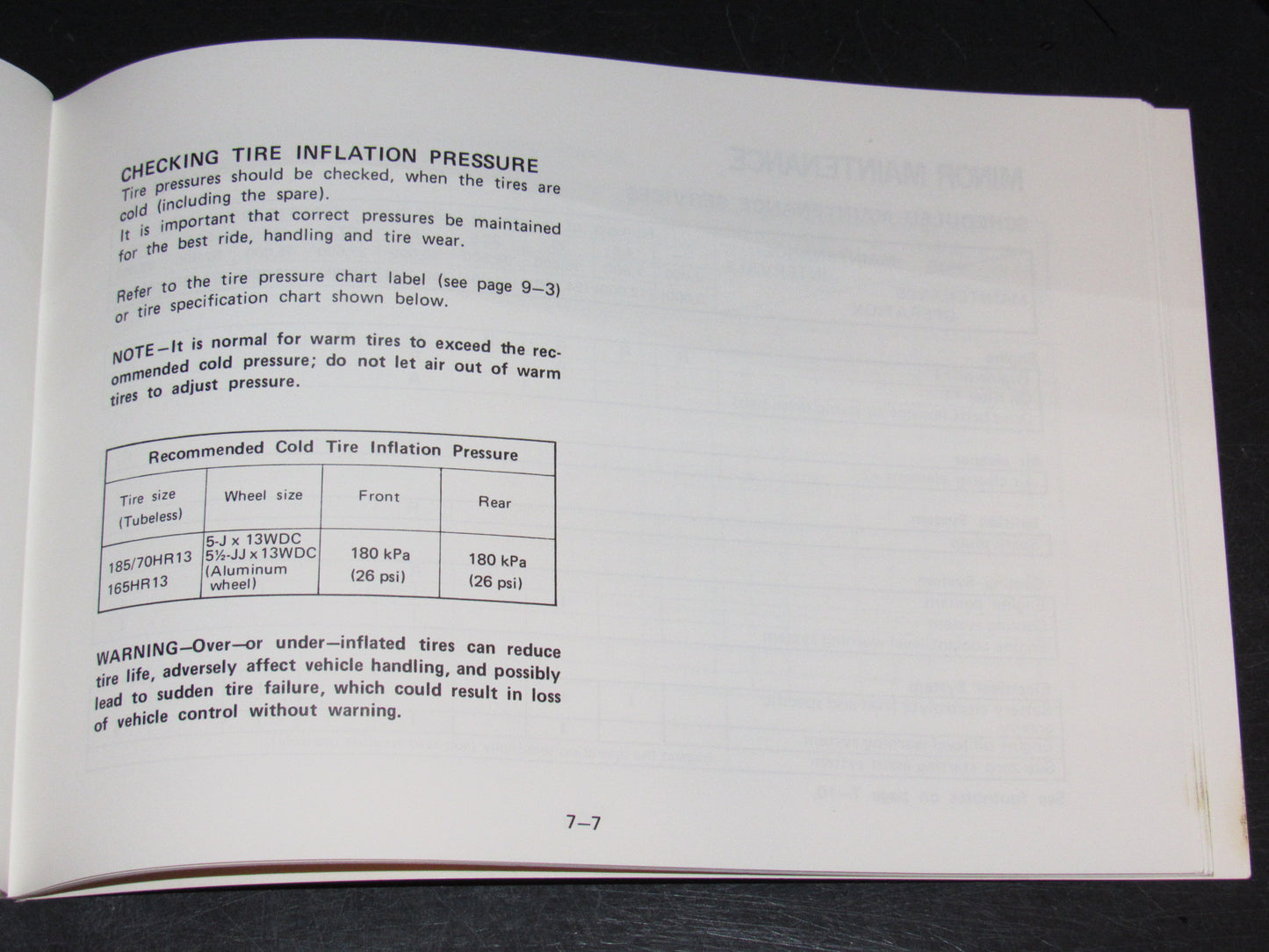 Mazda RX7 (1981) Owners Manual