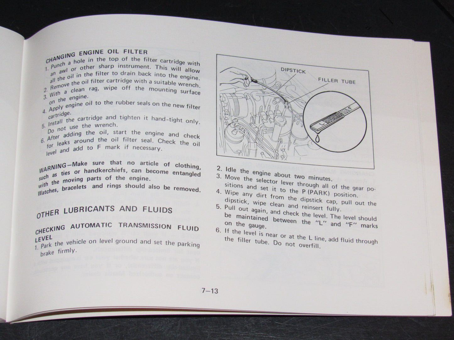 Mazda RX7 (1981) Owners Manual