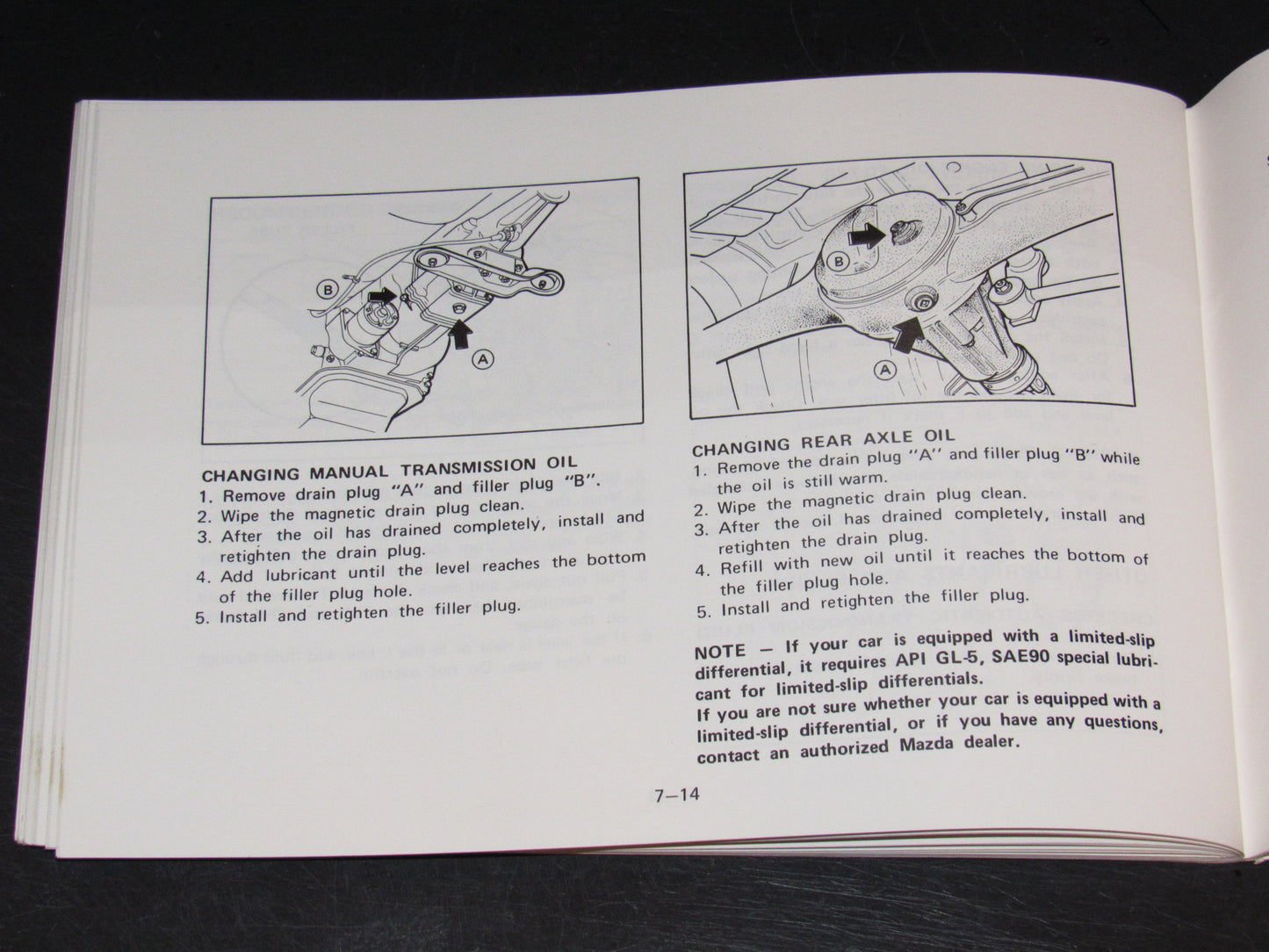 Mazda RX7 (1981) Owners Manual