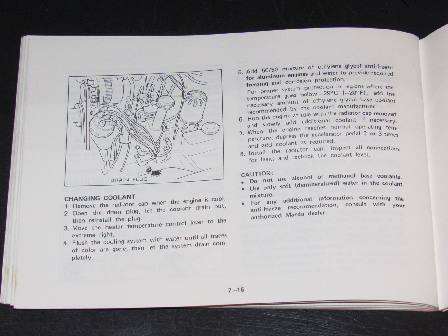 Mazda RX7 (1981) Owners Manual