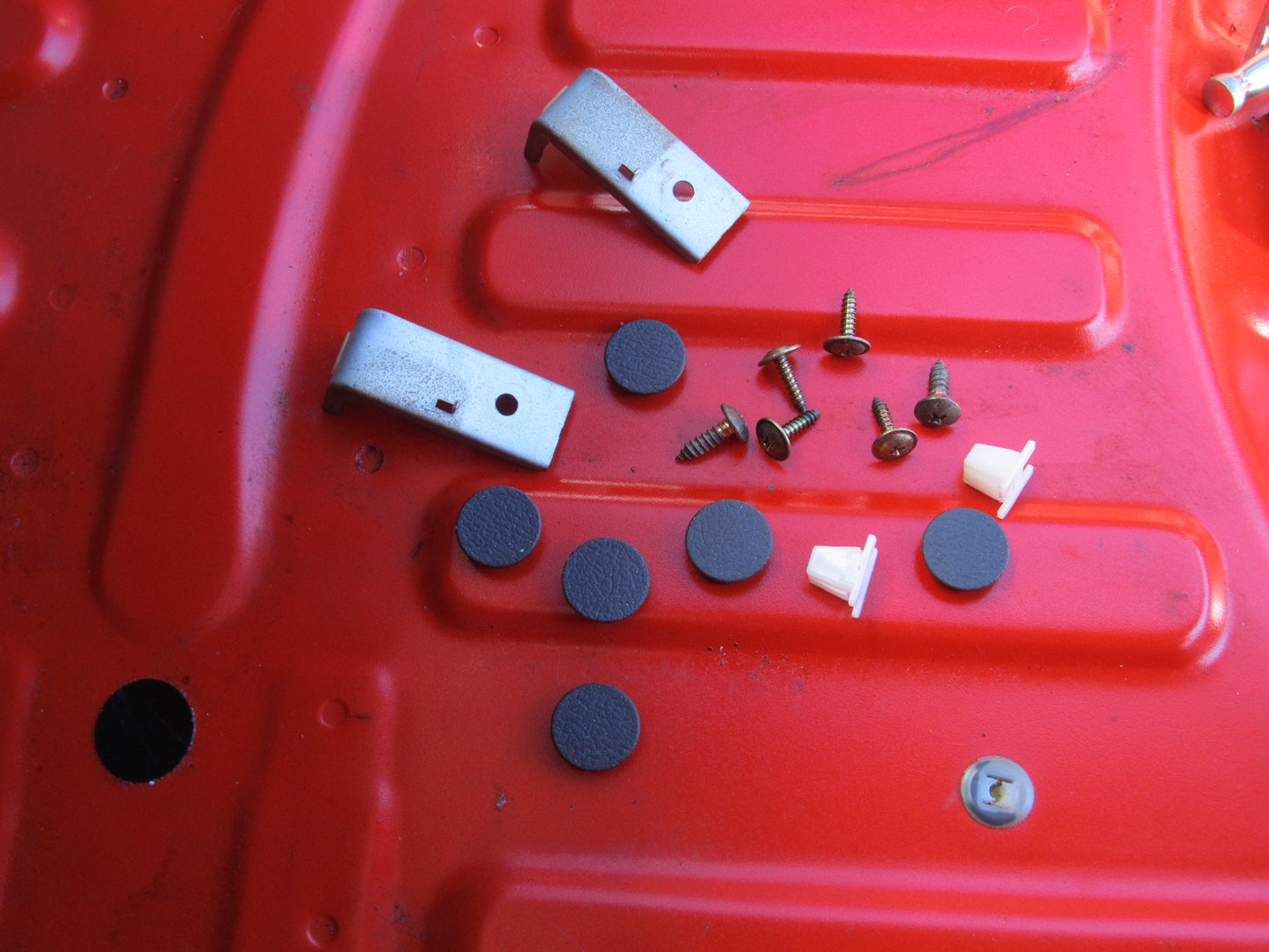 94 95 96 97 Mitsubishi 3000GT OEM Trunk Latch Tail Light Cover Bracket & Filler Cap