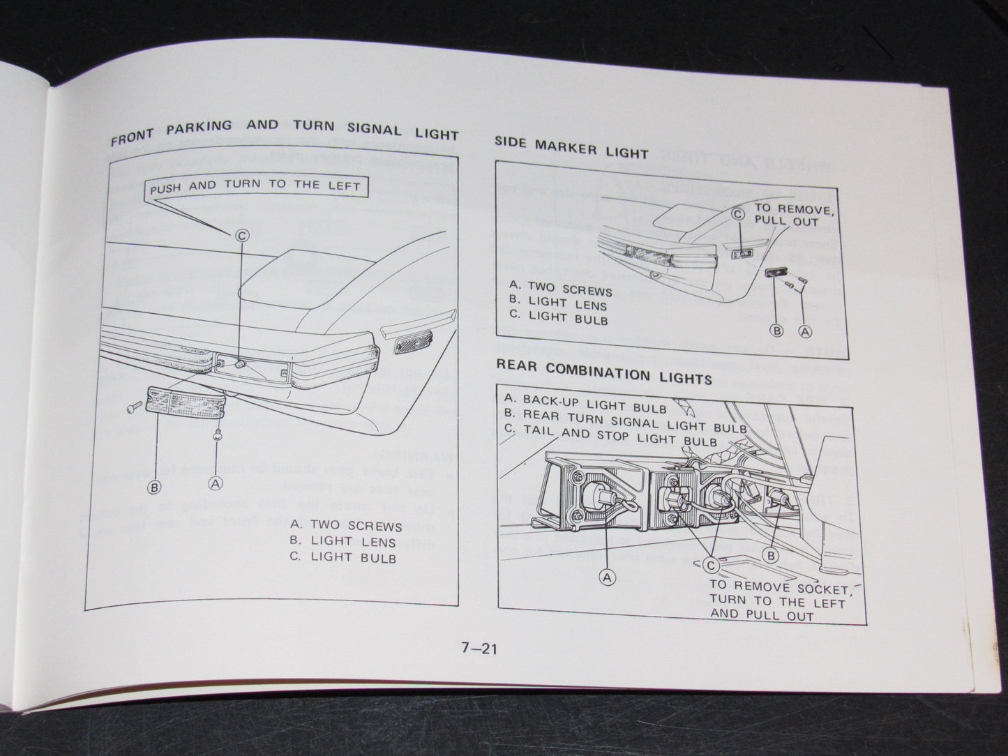 Mazda RX7 (1981) Owners Manual