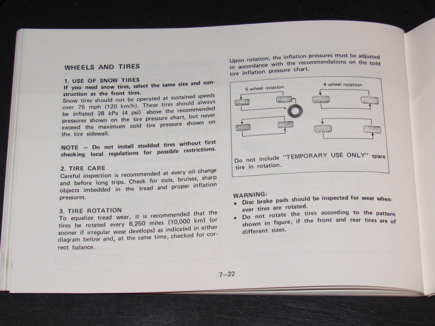 Mazda RX7 (1981) Owners Manual